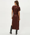 Michael Stars Karter SS Midi Dress-Espresso