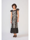DRA Stormi Dress- Black/ White Petal-Hand In Pocket