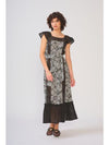 DRA Stormi Dress- Black/ White Petal-Hand In Pocket