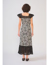 DRA Stormi Dress- Black/ White Petal-Hand In Pocket