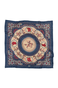 Estelle Rodeo Scarf - Navy-Hand In Pocket