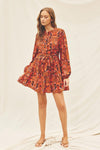 Venus Button Up Mini Dress-Hand In Pocket