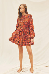 Venus Button Up Mini Dress-Hand In Pocket