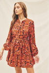 Venus Button Up Mini Dress-Hand In Pocket