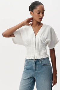 Exquise Cherelle Blouse - White-Hand In Pocket