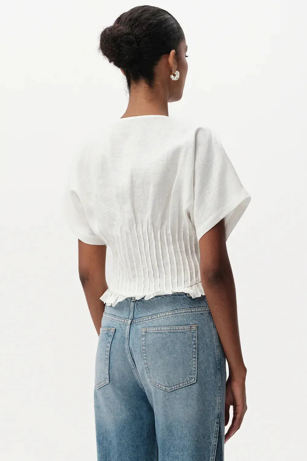 Exquise Cherelle Blouse - White-Hand In Pocket