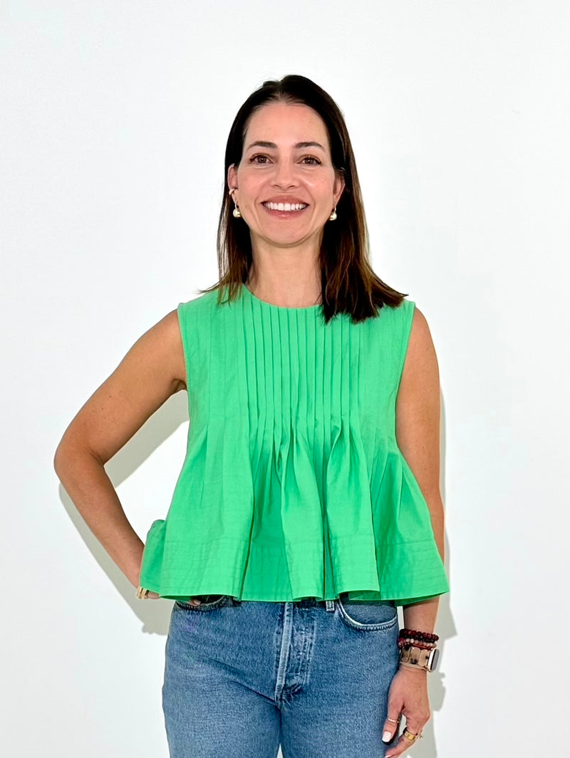 THML Sarah Top - Green-Hand In Pocket