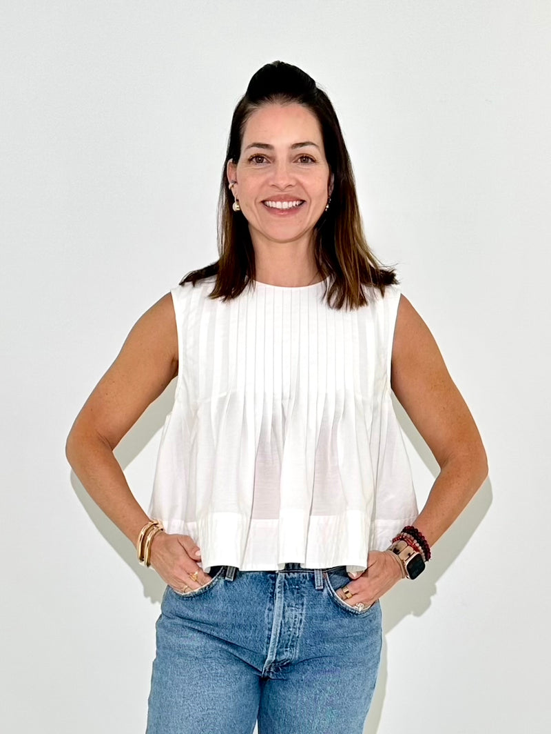 THML Sarah Top - Cream-Hand In Pocket