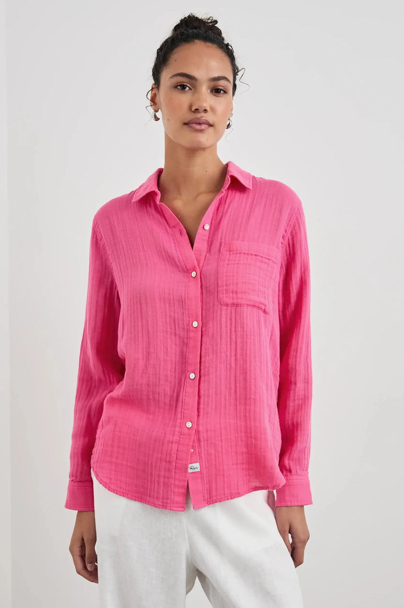 Rails Ellis Top - Hibiscus-Hand In Pocket
