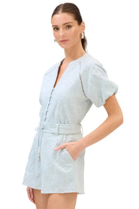 Allison Josephine Top - Powder Blue-Hand In Pocket