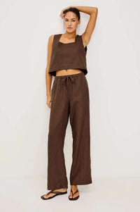 Rails Emmie Pants - Espresso-Hand In Pocket