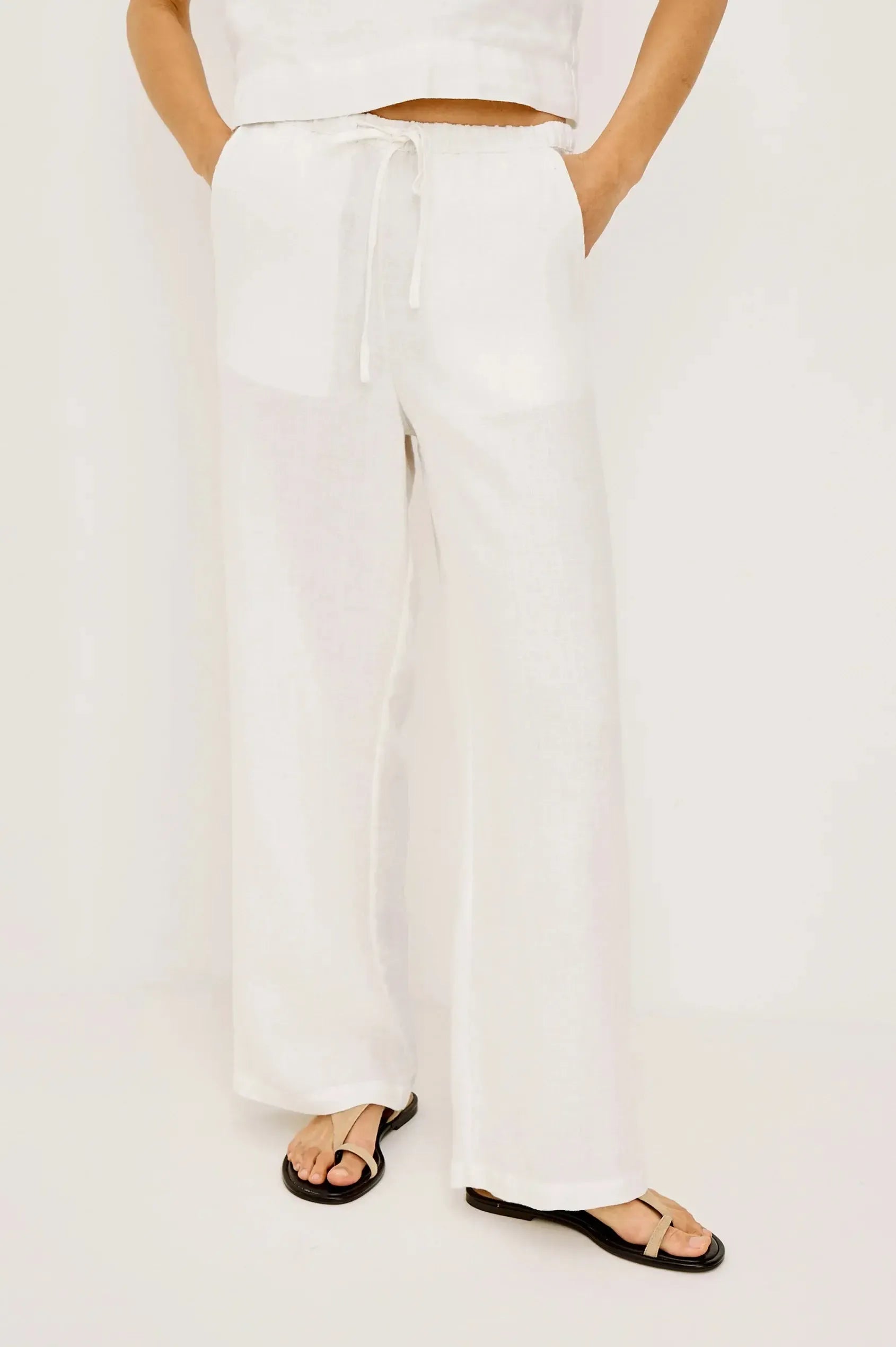 Rails Emmie Pant - White-Hand In Pocket