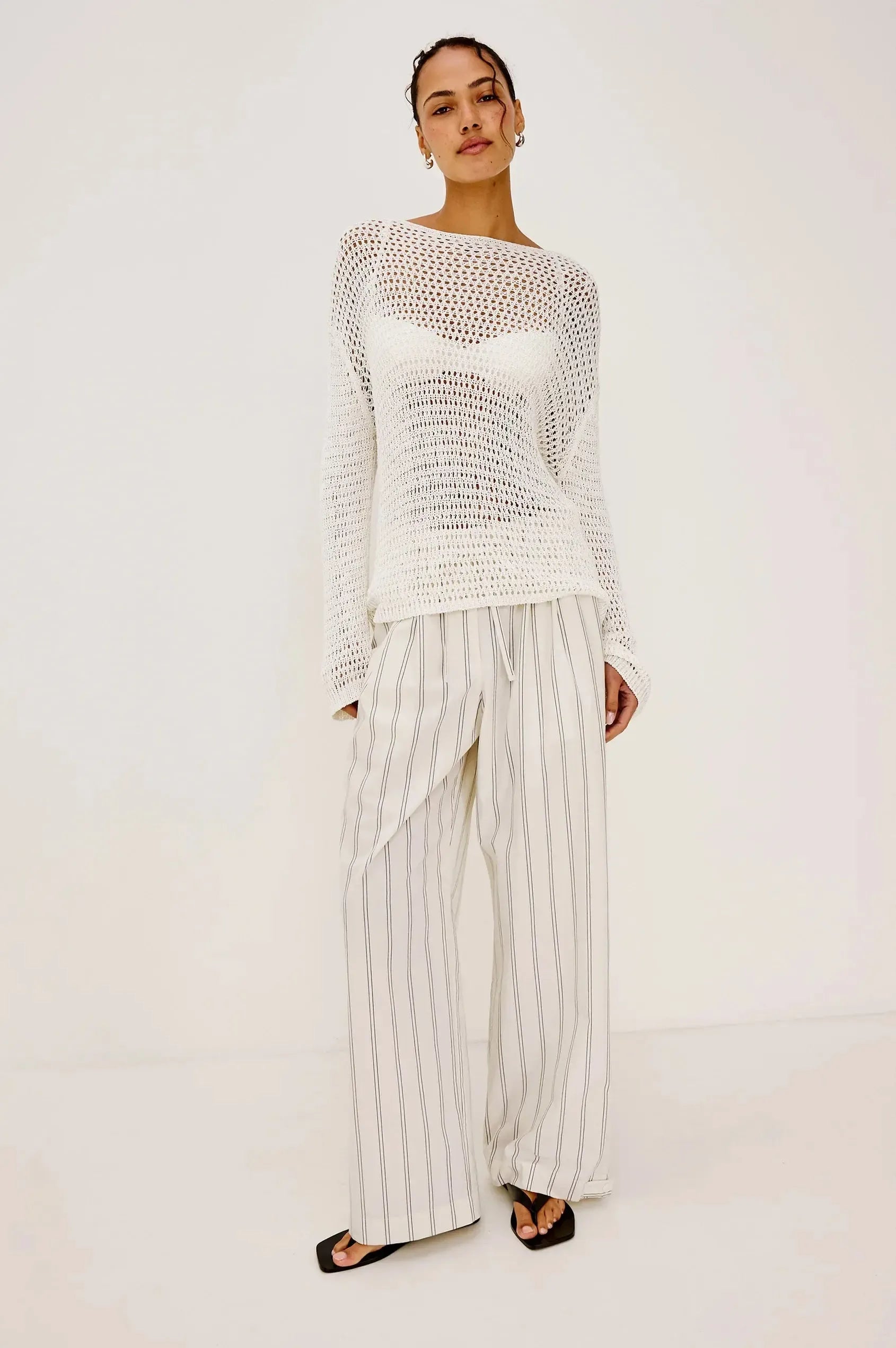 Rails Evangeline Sweater - Ivory-Hand In Pocket