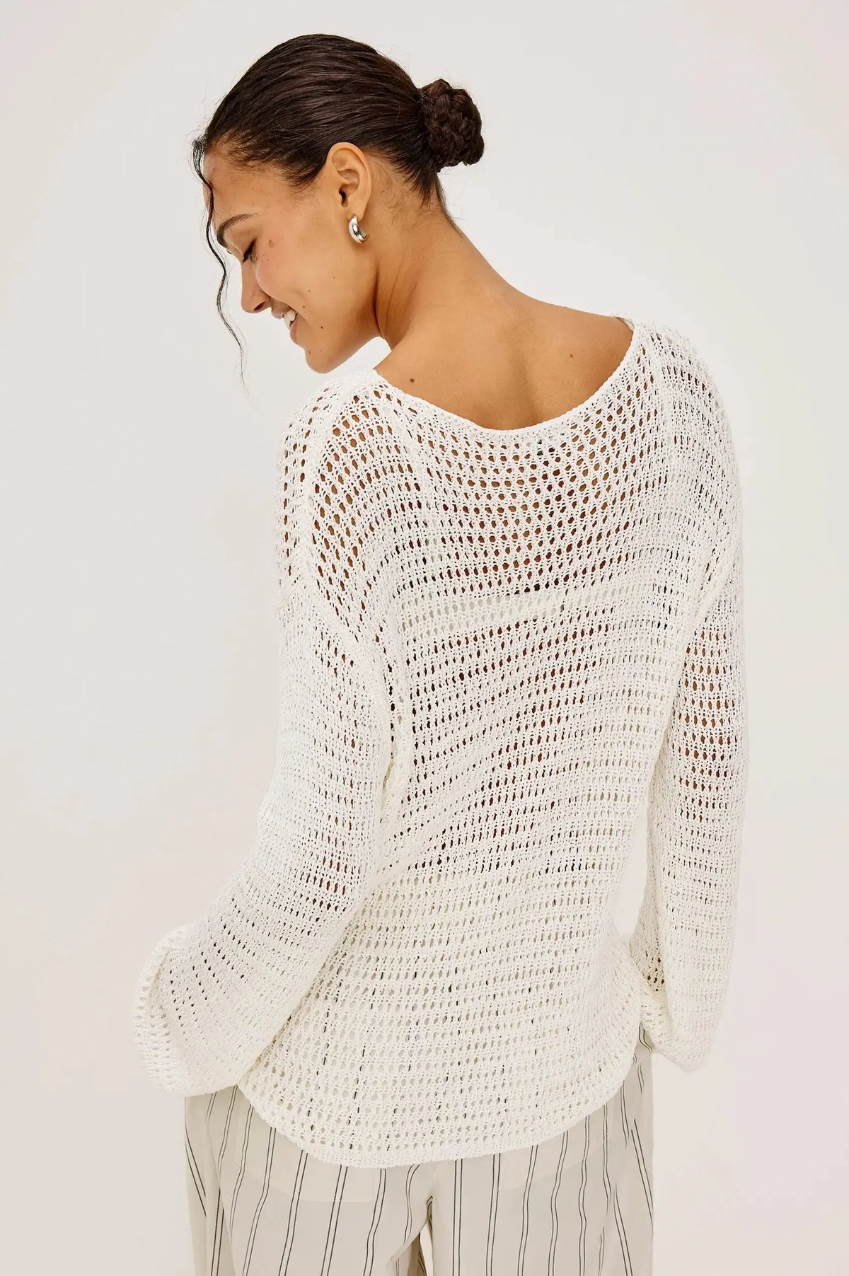 Rails Evangeline Sweater - Ivory-Hand In Pocket