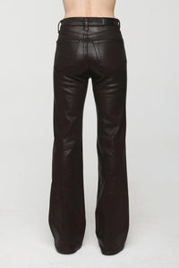 Pistola Evie High Rise Slim Boot - Coated Mocha-Hand In Pocket