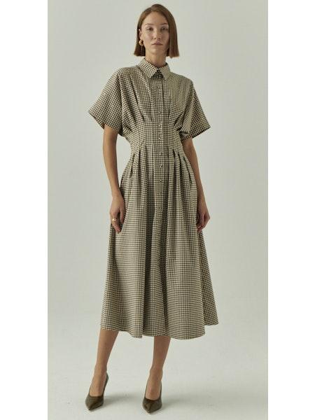 Exquise Dream Dress with Embellishment Cream/Mink-Hand In Pocket