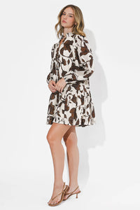 Adelyn Rae Sharon Cotton Dress - Brown