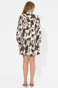 Adelyn Rae Sharon Cotton Dress - Brown