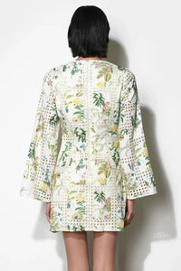 Adelyn Rae Marshall Eyelet Dress - Ivory-Hand In Pocket