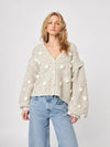 John & Jenn Marco Flower Sweater- Tundra