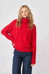 John & Jenn Emmett Turtleneck- Rouge-Hand In Pocket