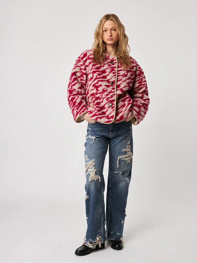 John & Jenn Quincy Jacket- Raspberry Swirl