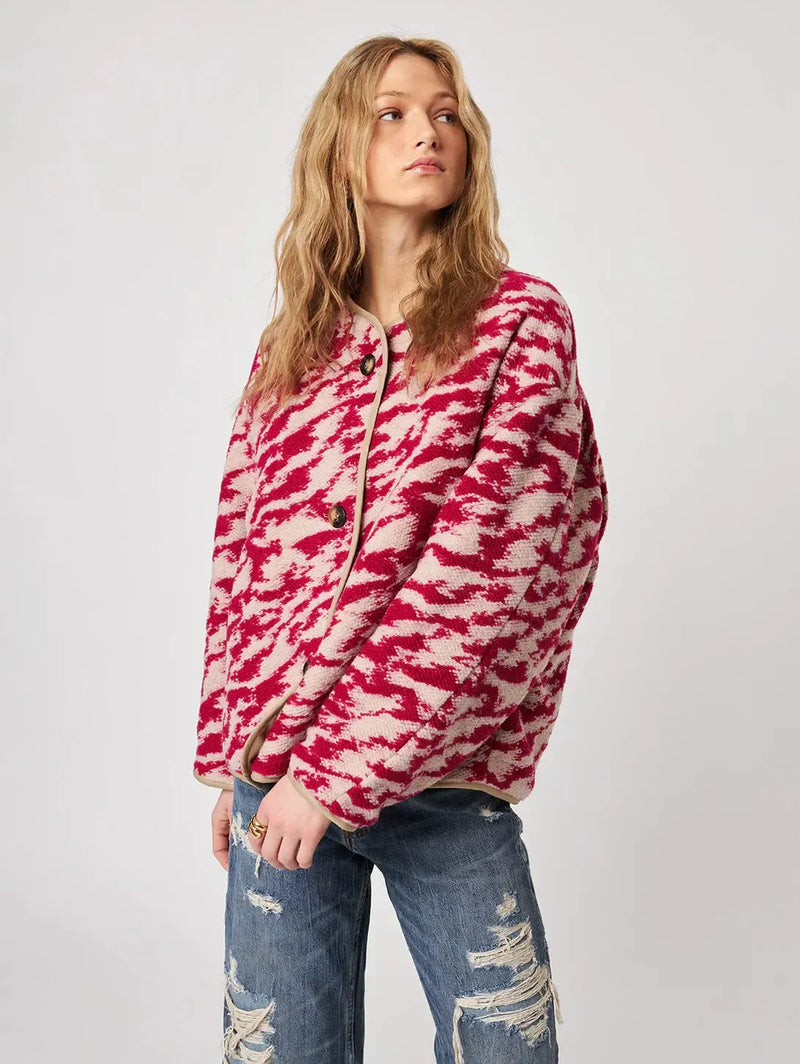 John & Jenn Quincy Jacket- Raspberry Swirl