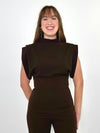 Astrid Jade S/S Sweater - Brown