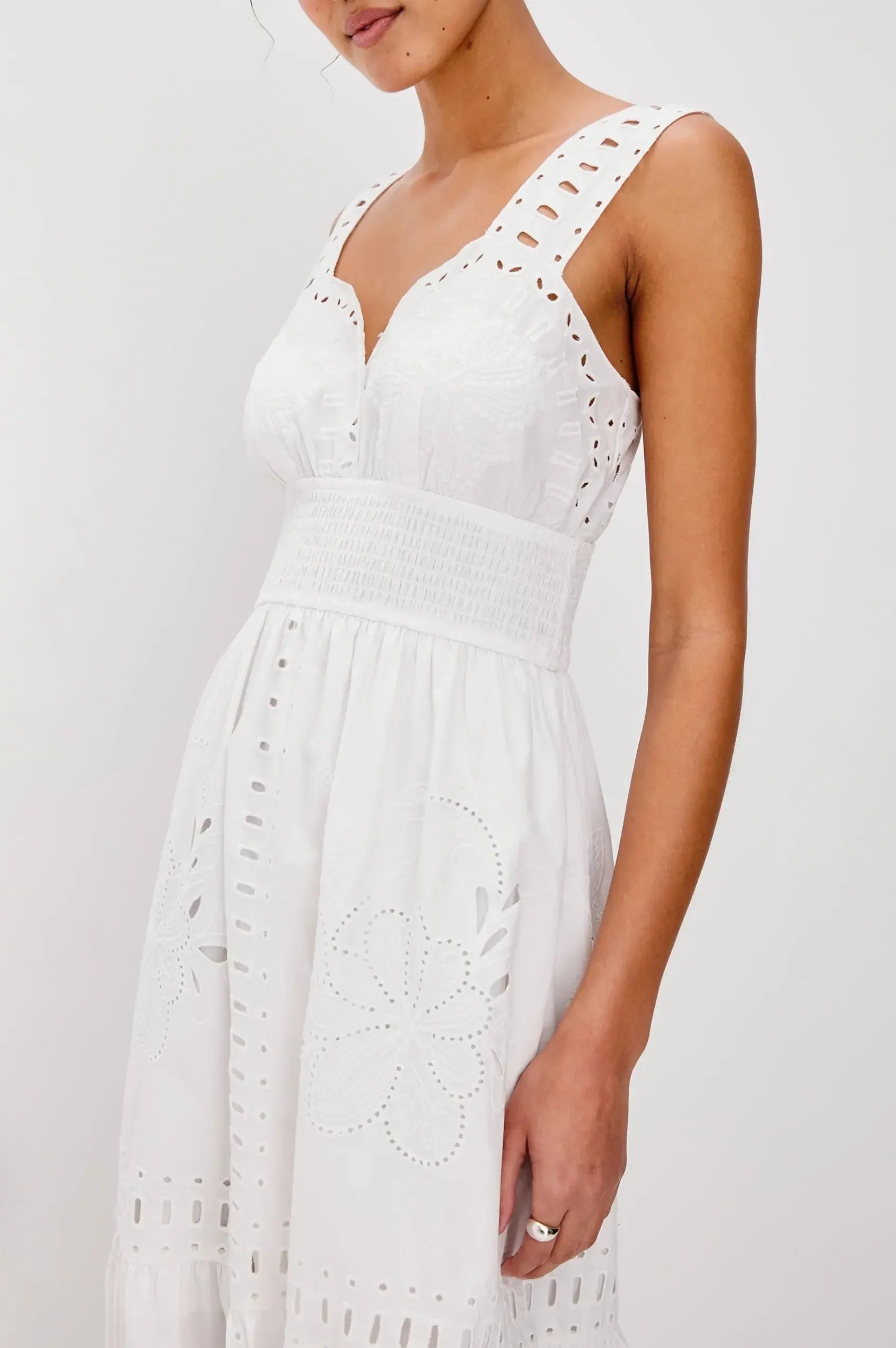 Rails Fawn Dress - White-Hand In Pocket