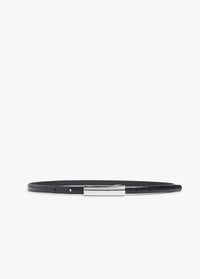 Favorite Daughter The Lady Belt - Black/Nickel-Hand In Pocket