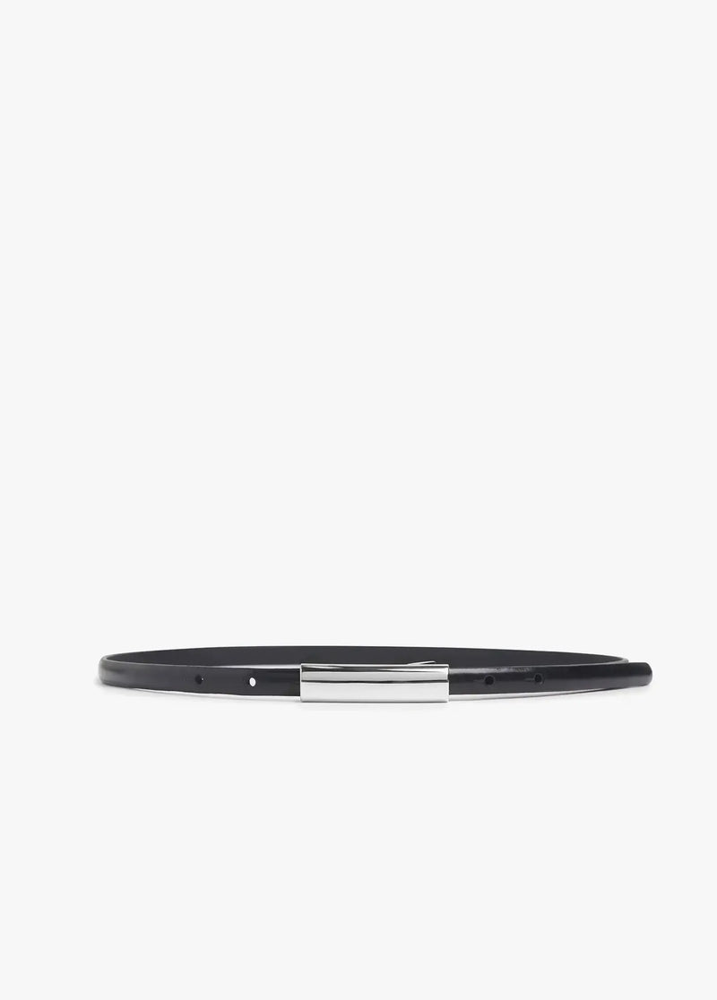 Favorite Daughter The Lady Belt - Black/Nickel-Hand In Pocket
