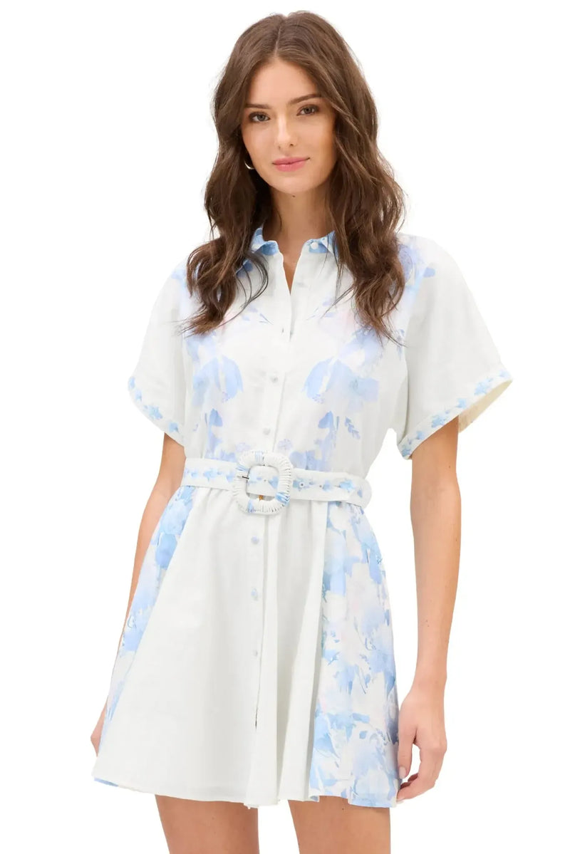 Allison Finley Dress - Iris Watercolor-Hand In Pocket