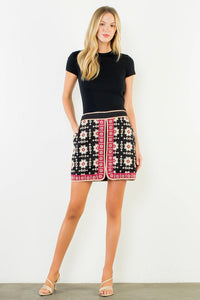THML Claire Skirt - Black-Hand In Pocket