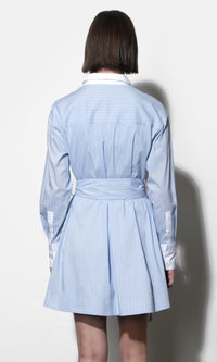 Greylin Faith Mini Shirtdress - Blue-Hand In Pocket
