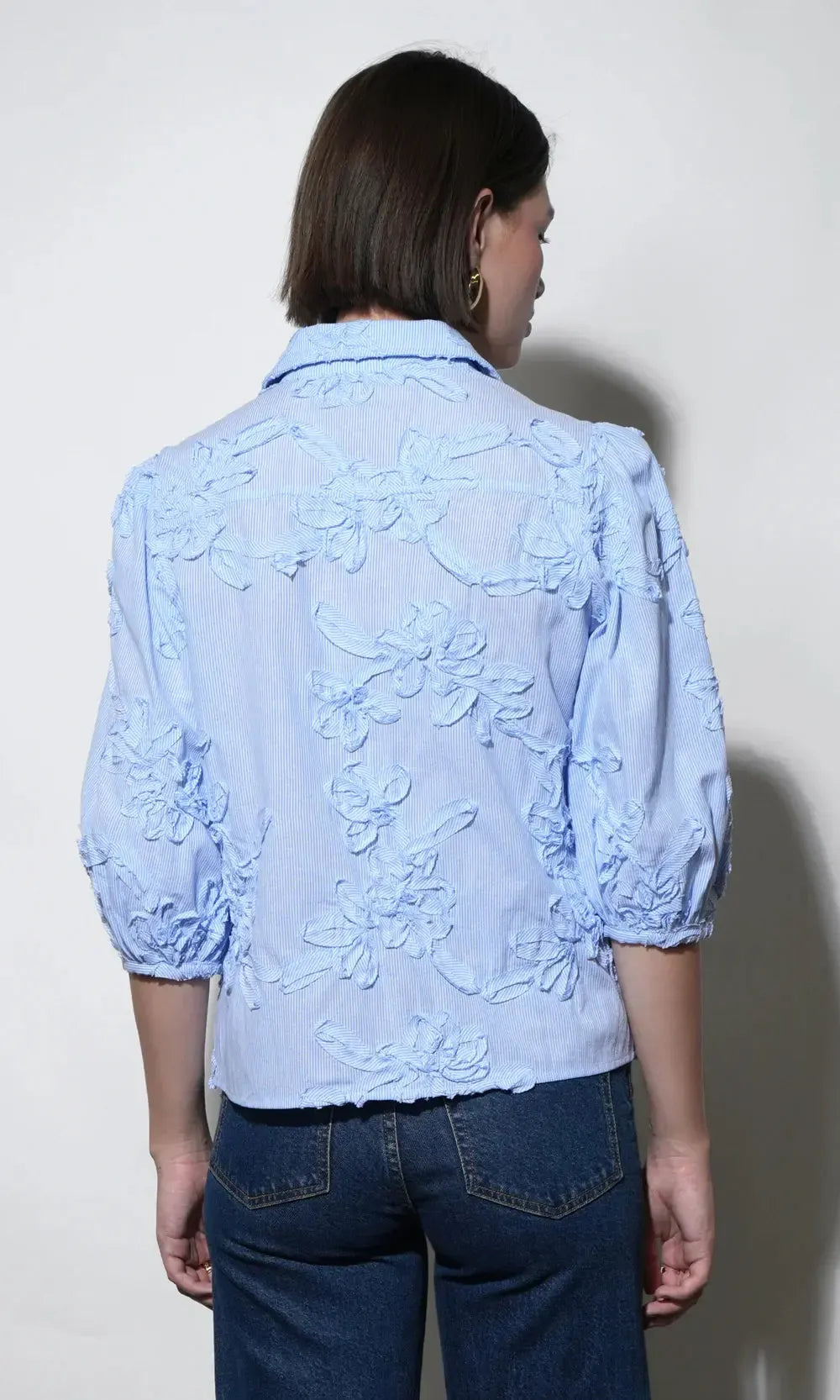 Greylin Eleanor Blouse - Blue-Hand In Pocket