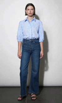 Greylin Eleanor Blouse - Blue-Hand In Pocket
