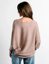 Kerisma RYU V-Neck Top - Mocha Mouse-Hand In Pocket