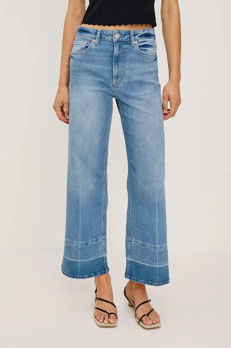 Rails Getty Crop Wide Leg - Independence-Hand In Pocket