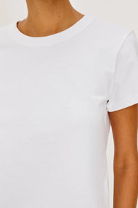Rails Girlfriend Tee - White-Hand In Pocket