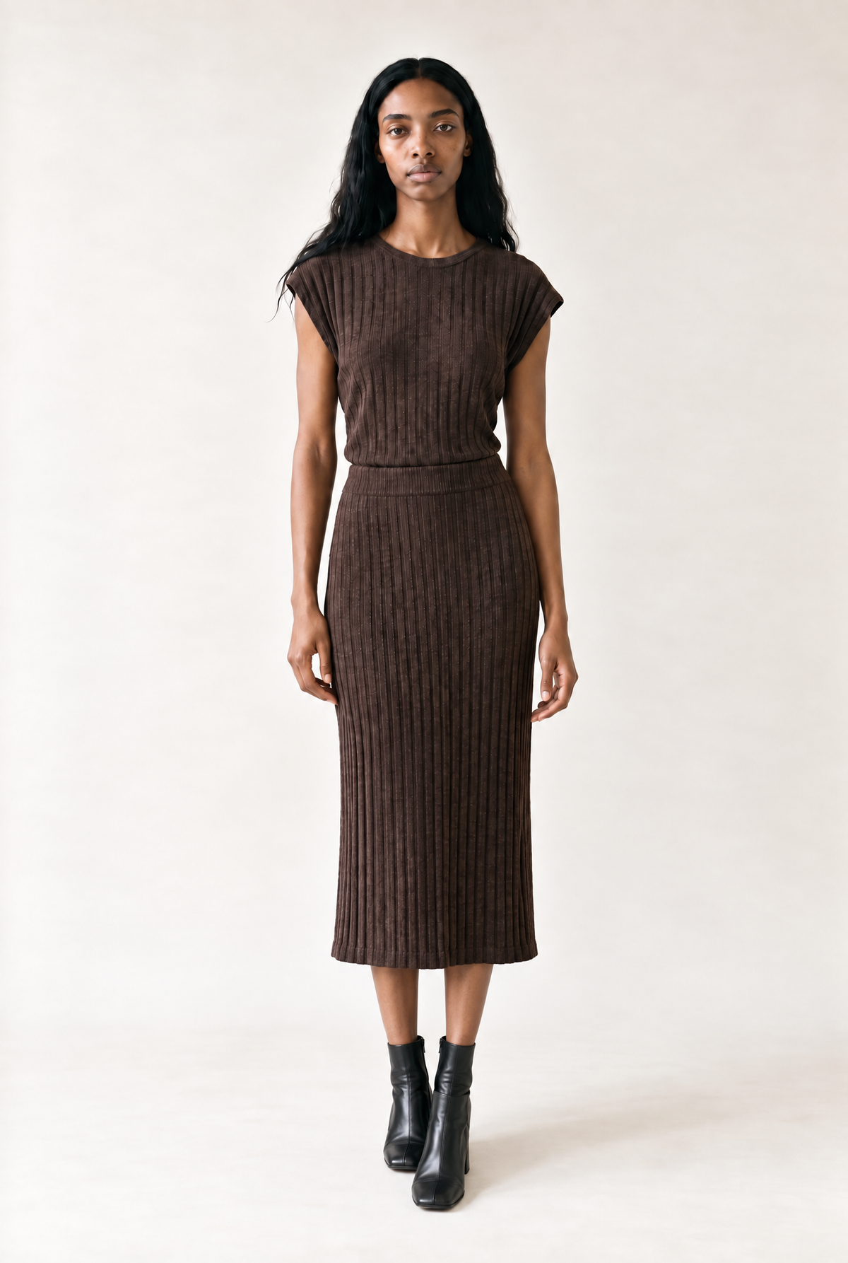 Michael Stars Shania Midi Skirt - Molasses