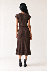 Michael Stars Shania Midi Skirt - Molasses