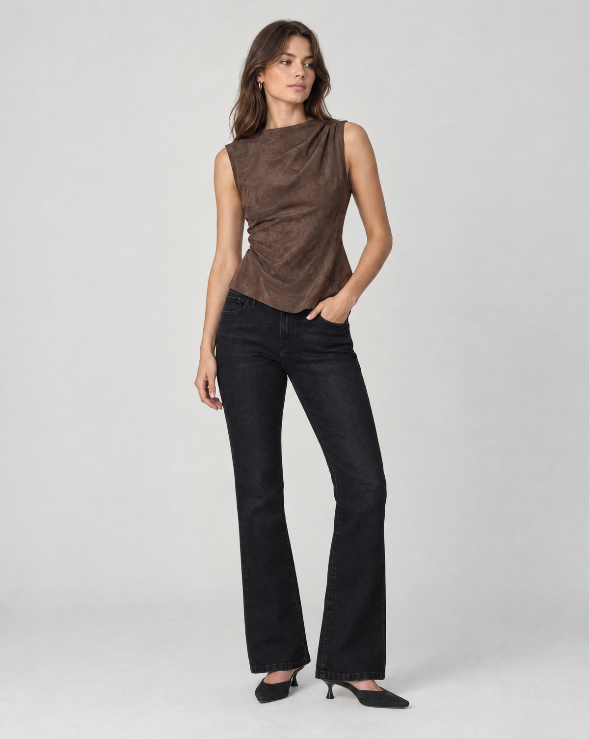 THML Esme Top - Brown