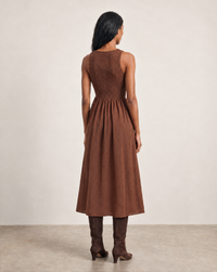 THML Madeline Dress - Brown-Hand In Pocket
