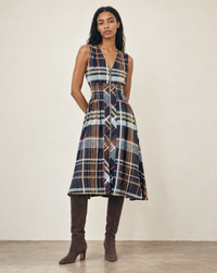THML Blake Dress - Navy-Hand In Pocket