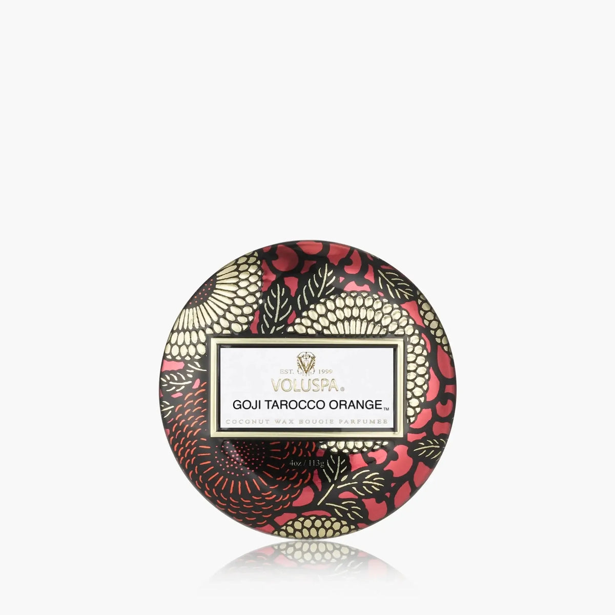 Voluspa Mini Tin Candle - Goji Tarocco-Hand In Pocket