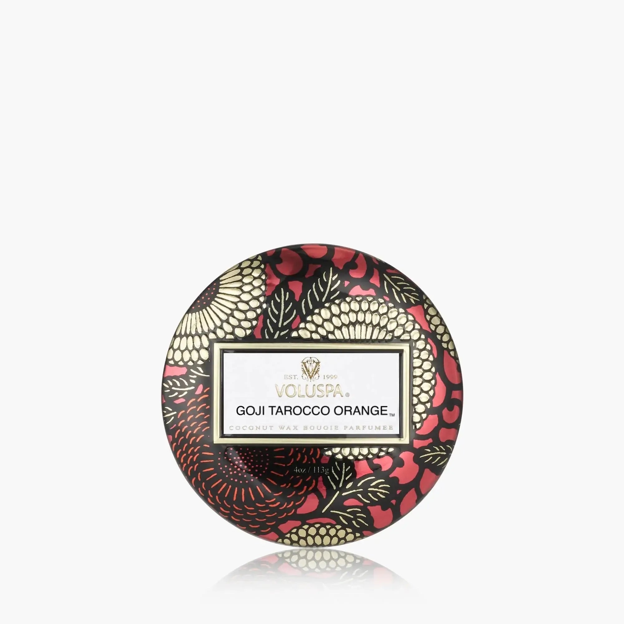 Voluspa Mini Tin Candle - Goji Tarocco-Hand In Pocket