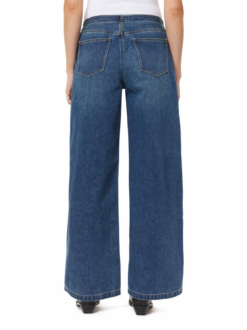 Habitual Jade Drawstring Pant- Lake-Hand In Pocket
