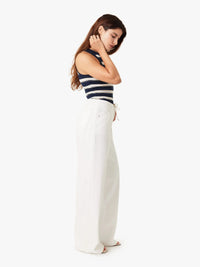 Habitual Lia Wide Leg Pant - White-Hand In Pocket