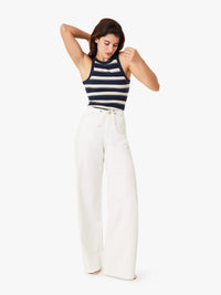 Habitual Lia Wide Leg Pant - White-Hand In Pocket