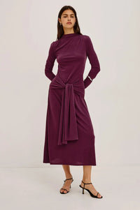 Rails Hollis Midi Dress - Wine-Hand In Pocket